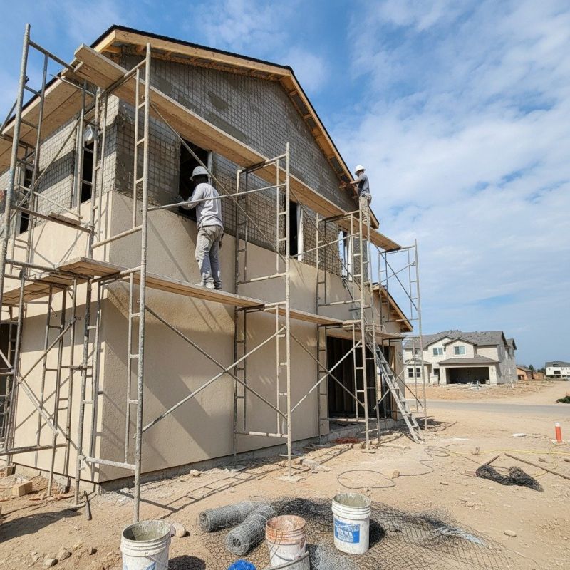 Commercial Stucco Installation detail
